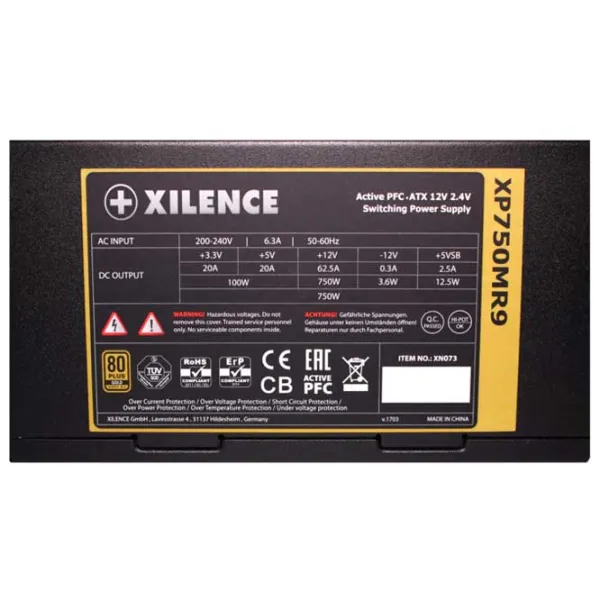 Блок питания Xilence XP750MR9.2 80+ Gold/ 750 Вт photo 4