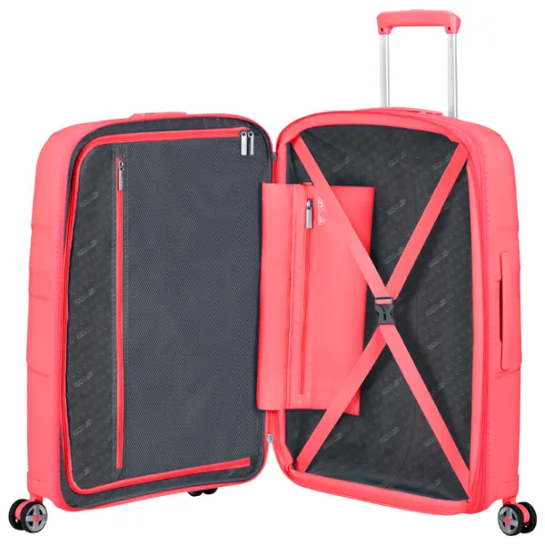 Чемодан American Tourister Starvibe Spinner Expandable 70л/ Sun Kissed Кораловый photo 6 Чемодан American Tourister Starvibe Spinner Expandable 70л/ Sun Kissed Кораловый photo 6
