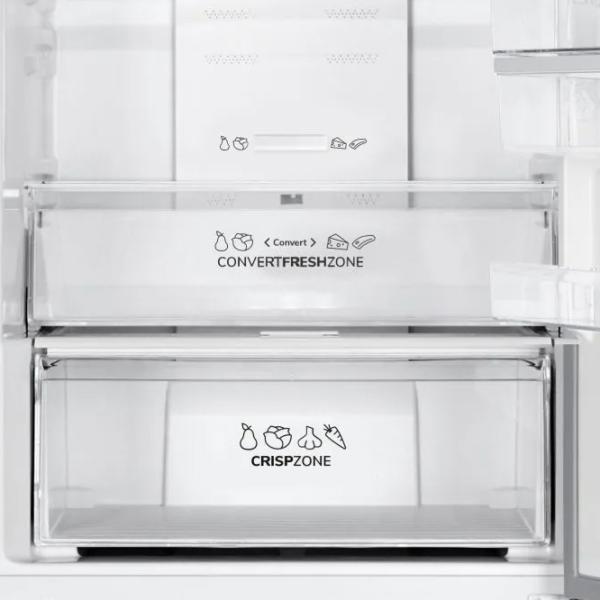 Frigider Gorenje NRK619EAXL4WD cu congelator jos 304 l / 186 cm / Inox photo 3
