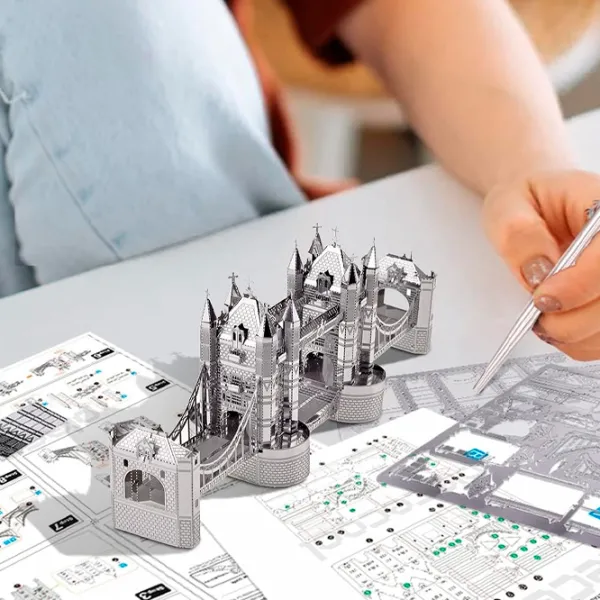 Пазл 3D Piececool London Tower Bridge 14+/ Количество деталей: 107 photo 5