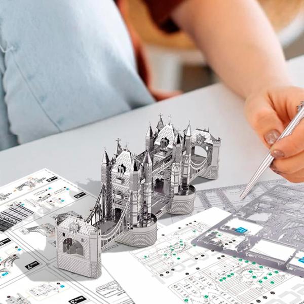 Пазл 3D Piececool London Tower Bridge 14+/ Количество деталей: 107 photo 5