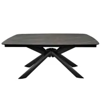 Masă de bucătărie extensibilă DecoPrim Asia Ceramică/ Black photo 3