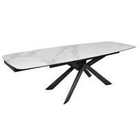 Masă de bucătărie extensibilă DecoPrim Asia Italy Ceramică/ White photo 2