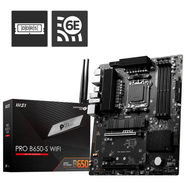 Placă de bază MSI PRO B650-S WIFI ATX/ B650-S photo 5 Placă de bază MSI PRO B650-S WIFI ATX/ B650-S photo 5