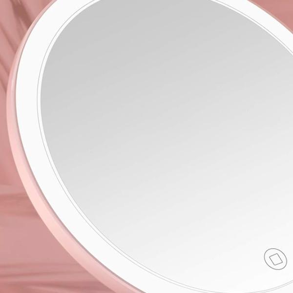Зеркало для макияжа LED Mirror X220 Односторонняя/ Розовый photo 3