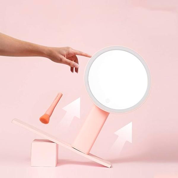 Зеркало для макияжа LED Mirror X220 Односторонняя/ Розовый photo 5