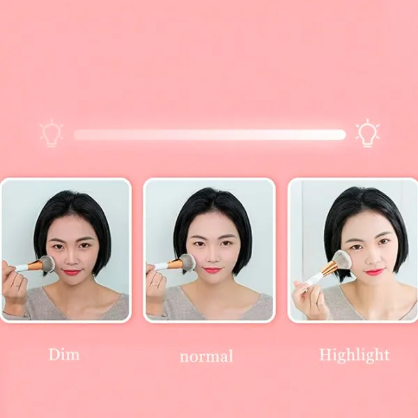 Зеркало для макияжа LED Mirror X220 Односторонняя/ Розовый photo 6