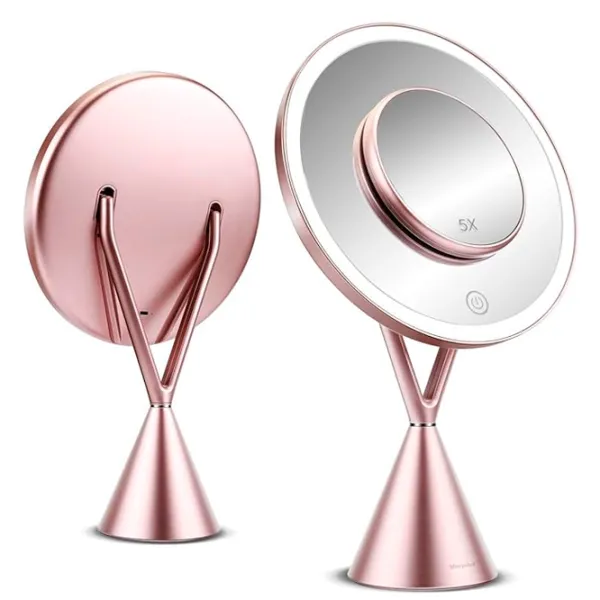 Oglindă de machiaj LED Mirror RM282-SL Unilateral/ Rose Gold photo 2