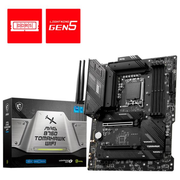 Материнская плата MSI MAG B760 TOMAHAWK WIFI ATX/ Intel B760 photo 5 Материнская плата MSI MAG B760 TOMAHAWK WIFI ATX/ Intel B760 photo 5