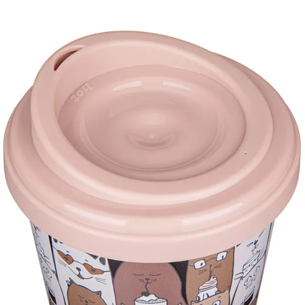 Cană termo Bytplast Phibo EcoStyle Beige 0.4l photo 3
