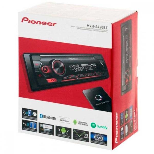 Автомагнитола универсальная MVH-S420BT Black photo 4