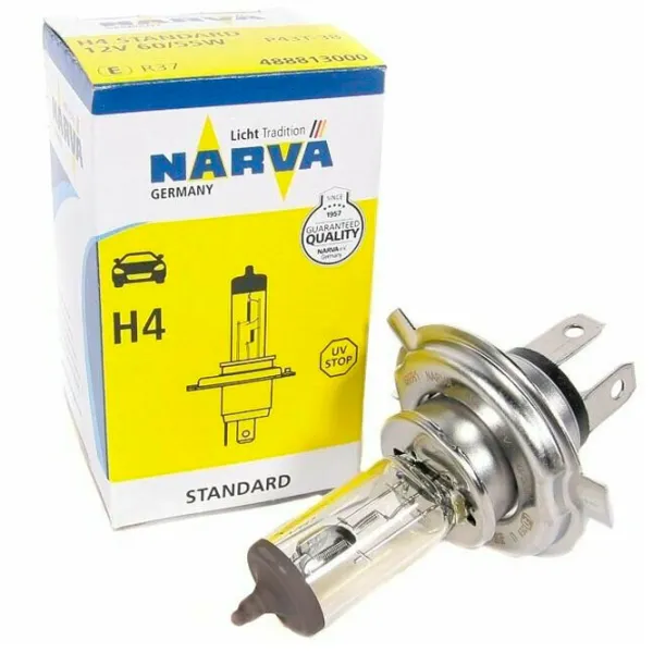 Автомобильная лампа Narva 48881 Галоген/ H4/ P43t/ 60 - 55 Вт photo 2