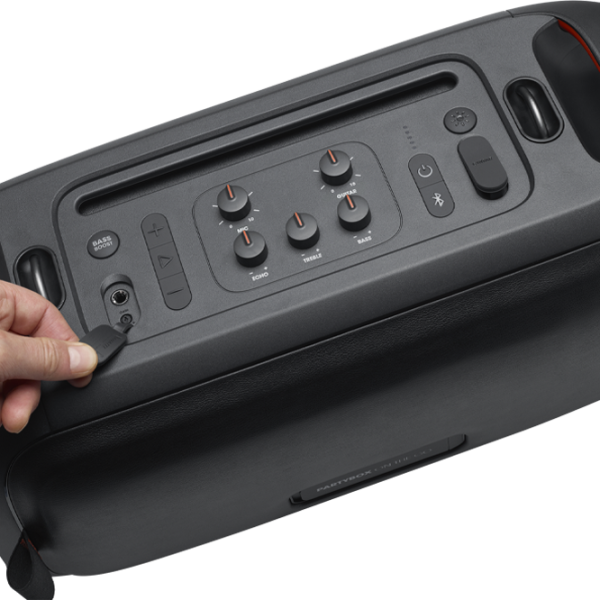 Портативная колонка JBL PartyBox On-the-Go Essential 100 Вт/ Черный photo 6 Портативная колонка JBL PartyBox On-the-Go Essential 100 Вт/ Черный photo 6