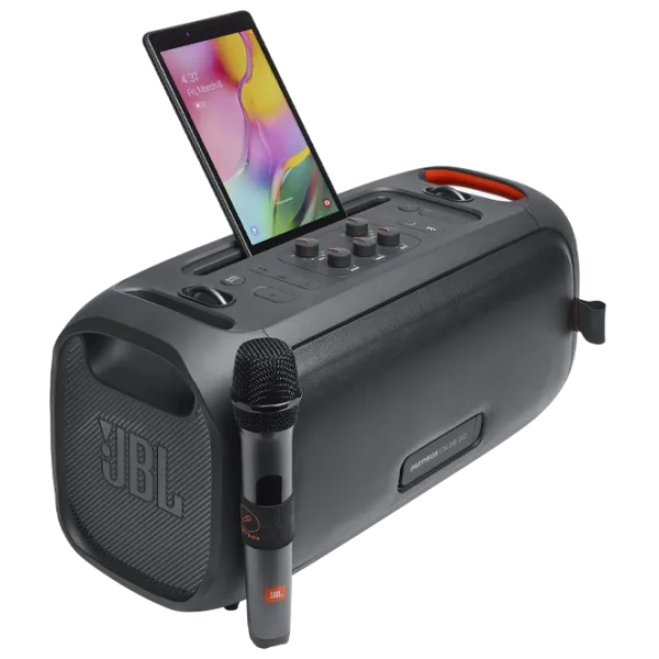 Портативная колонка JBL PartyBox On-the-Go Essential 100 Вт/ Черный photo 9 Портативная колонка JBL PartyBox On-the-Go Essential 100 Вт/ Черный photo 9