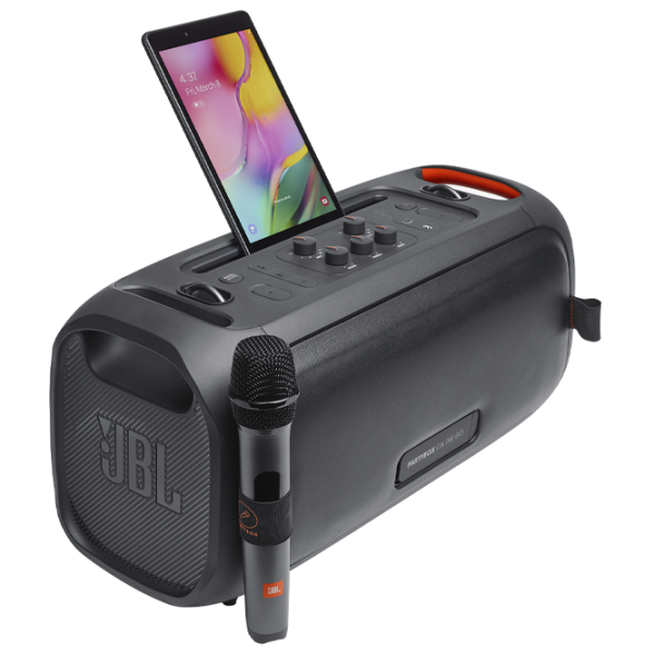 Портативная колонка JBL PartyBox On-the-Go Essential 100 Вт/ Черный photo 9 Портативная колонка JBL PartyBox On-the-Go Essential 100 Вт/ Черный photo 9