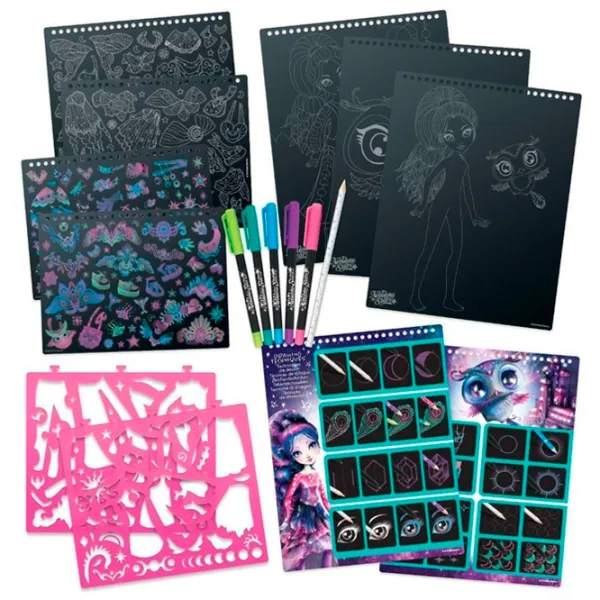 Set de creație Nebulous Stars Zentangle Black Pages Eclipsia 11121 7+/ Multicolor photo 2