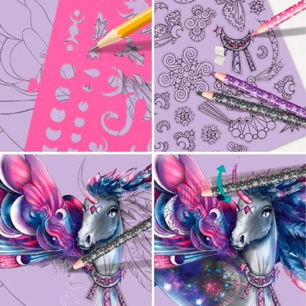 Set de creație Nebulous Stars Sketchbook - Forest Horses 11373 7+/ Multicolor photo 3