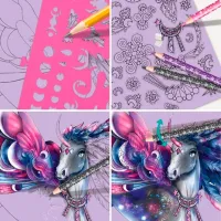 Set de creație Nebulous Stars Sketchbook - Forest Horses 11373 7+/ Multicolor photo 3