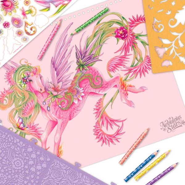 Set de creație Nebulous Stars Sketchbook - Forest Horses 11373 7+/ Multicolor photo 5