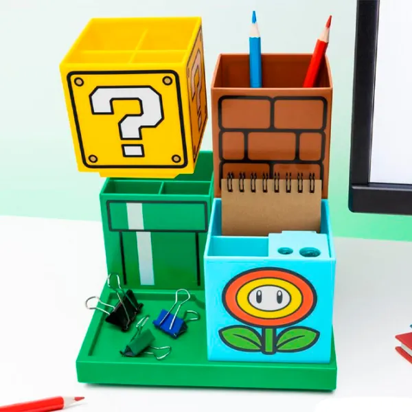 Organizator Paladone Desktop Storage PP11592NN Super Mario/ Multicolor photo 2