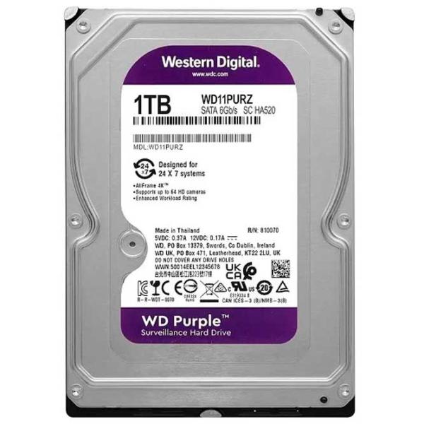 HDD Western Digital WD11PURZ 1 TB Silver photo 4