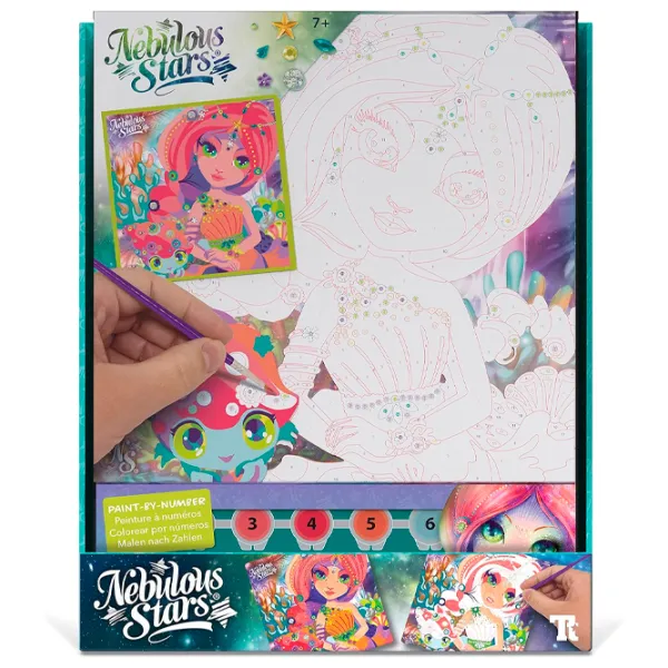 Set de creație Nebulous Stars Paint-by-Number on Canvas - Coralia 11422 7+/ Multicolor photo 4