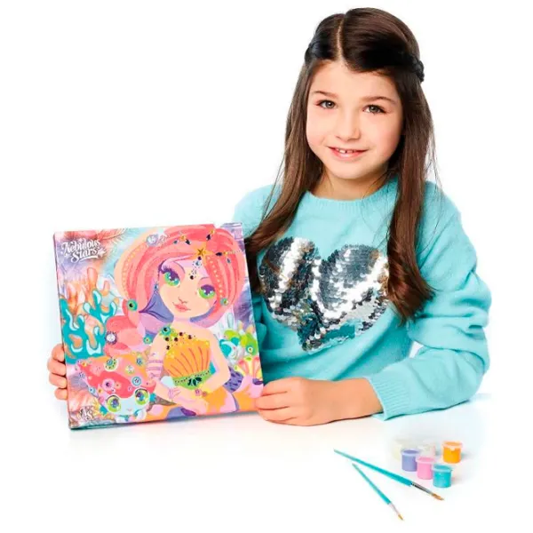 Set de creație Nebulous Stars Paint-by-Number on Canvas - Coralia 11422 7+/ Multicolor photo 5