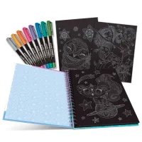 Set de creație Nebulous Stars Isadora's Black Pages Coloring Book 11136 7+/ Multicolor Black photo 2
