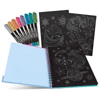 Set de creație Nebulous Stars Isadora's Black Pages Coloring Book 11136 7+/ Multicolor Black photo 3
