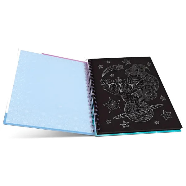 Set de creație Nebulous Stars Isadora's Black Pages Coloring Book 11136 7+/ Multicolor Black photo 5