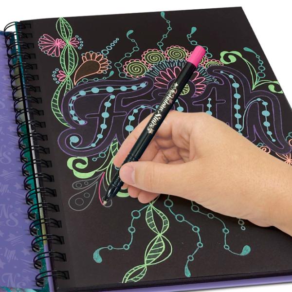 Set de creație Nebulous Stars Isadora's Black Pages Coloring Book 11136 7+/ Multicolor Black photo 7