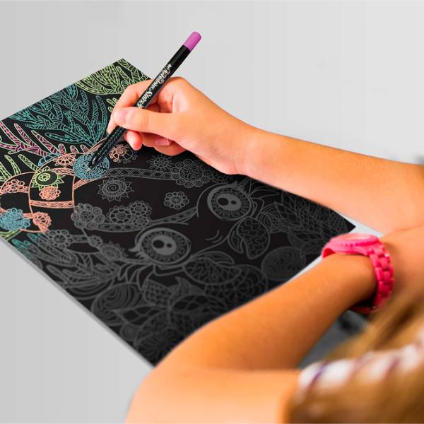 Set de creație Nebulous Stars Isadora's Black Pages Coloring Book 11136 7+/ Multicolor Black photo 8