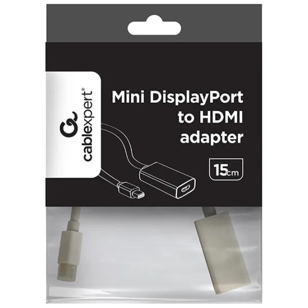 Кабель видео Cablexpert HDMI + miniDP 0.15 м/ Белый photo 3