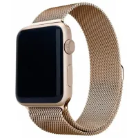 Ремень Apple Watch 4 Elegant Milanese Loop Металл/ 38, 40 мм/ Золото photo 2