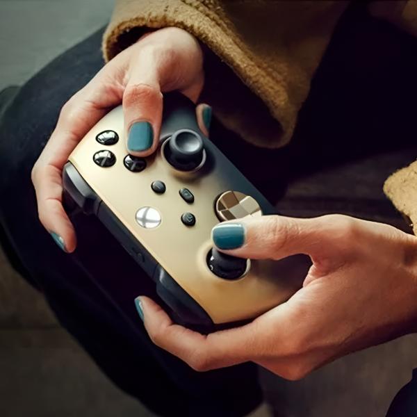 Геймпад Microsoft Gold Shadow Special Edition Беспроводные / 12 buttons / Черный photo 8