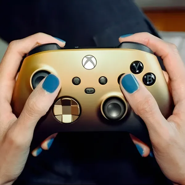 Геймпад Microsoft Gold Shadow Special Edition Беспроводные / 12 buttons / Черный photo 9