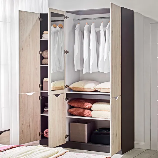 Шкаф Линейный Ambianta Happy 150 x 52см x 210 / ЛДСП / Белый самоа photo 2 Шкаф Линейный Ambianta Happy 150 x 52см x 210 / ЛДСП / Белый самоа photo 2