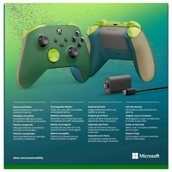 Gamepad Microsoft Remix Special Edition Fără fir / 12 buttons / Green photo 9