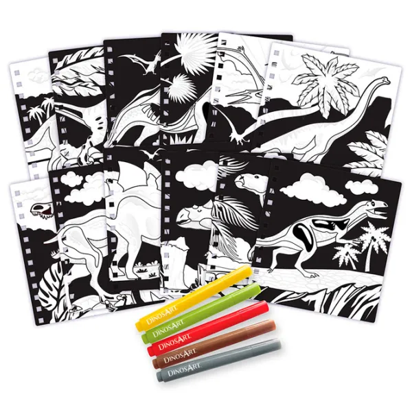 Set de creație DinosArt Velvet Art 15204 7+/ Multicolor photo 3