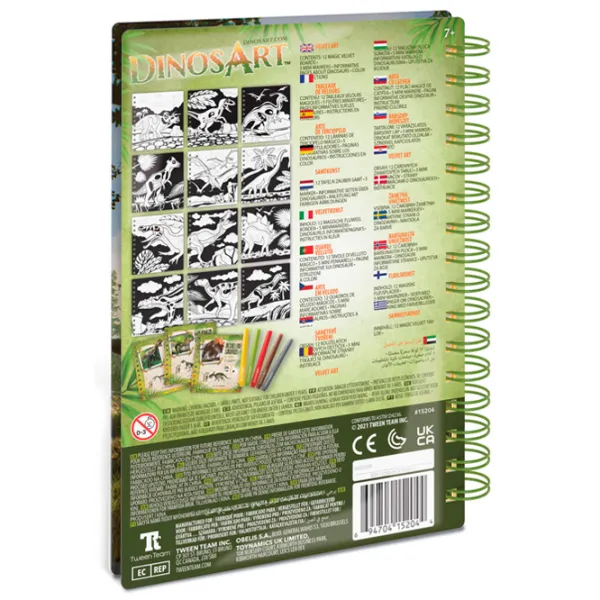 Set de creație DinosArt Velvet Art 15204 7+/ Multicolor photo 6