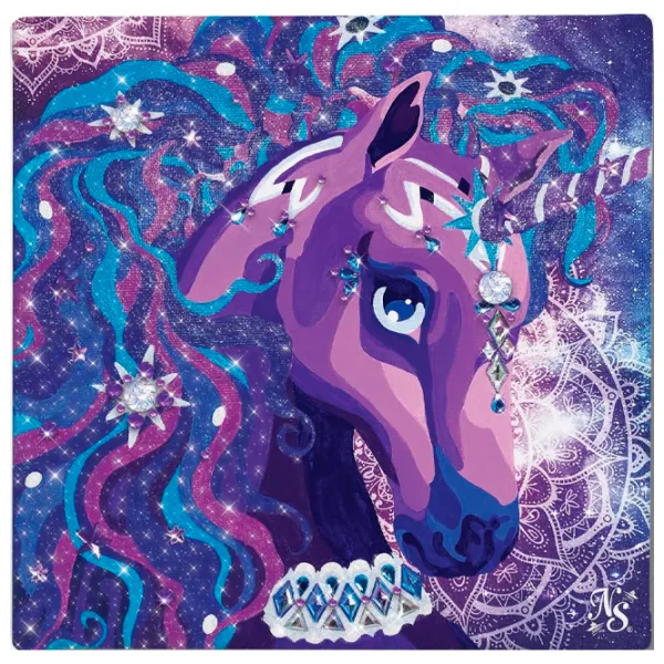 Set de creație Nebulous Stars Paint-by-Number on Canvas Nebulia & Horse 11421 7+/ Multicolor photo 3