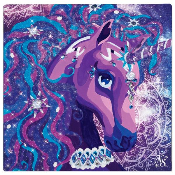 Set de creație Nebulous Stars Paint-by-Number on Canvas Nebulia & Horse 11421 7+/ Multicolor photo 3