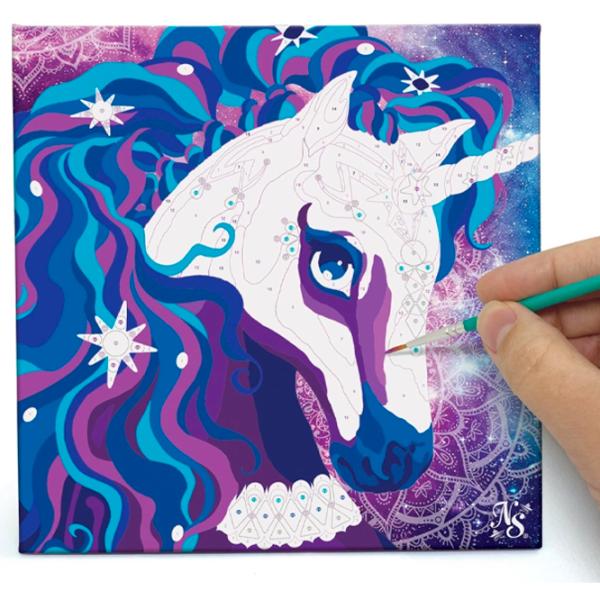 Set de creație Nebulous Stars Paint-by-Number on Canvas Nebulia & Horse 11421 7+/ Multicolor photo 4
