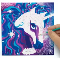 Set de creație Nebulous Stars Paint-by-Number on Canvas Nebulia & Horse 11421 7+/ Multicolor photo 4