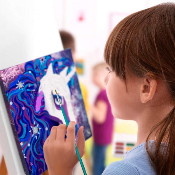 Set de creație Nebulous Stars Paint-by-Number on Canvas Nebulia & Horse 11421 7+/ Multicolor photo 6