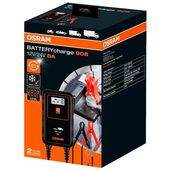 Încărcător auto Osram Bettery charge 908 4 A - 8 A photo 4