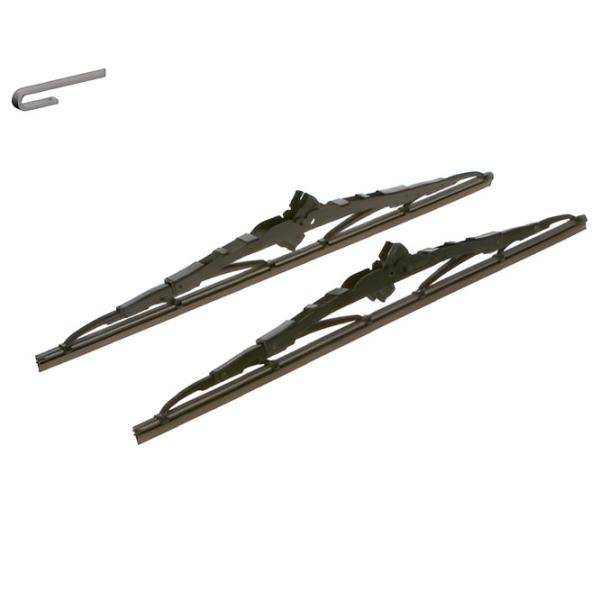 Ștergător parbriz Față Universal (Eco-554C) Bosch / 22" + 20" / 550 mm + 500 mm photo 5