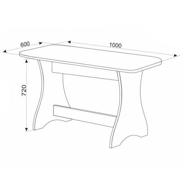 Кухонный стол Ambianta Cleo-2 ДСП/ Дуб Сонома photo 2 Кухонный стол Ambianta Cleo-2 ДСП/ Дуб Сонома photo 2
