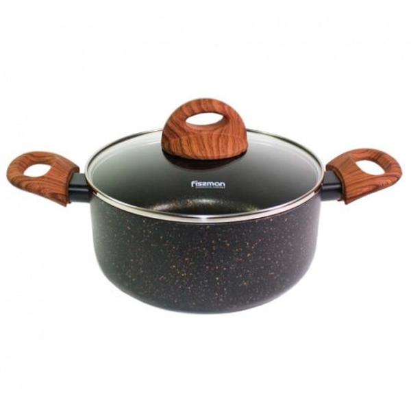 Набор кастрюль Fissman 4348 4.9 л Алюминий/ Черный photo 4
