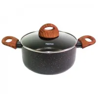 Набор кастрюль Fissman 4348 4.9 л Алюминий/ Черный photo 4